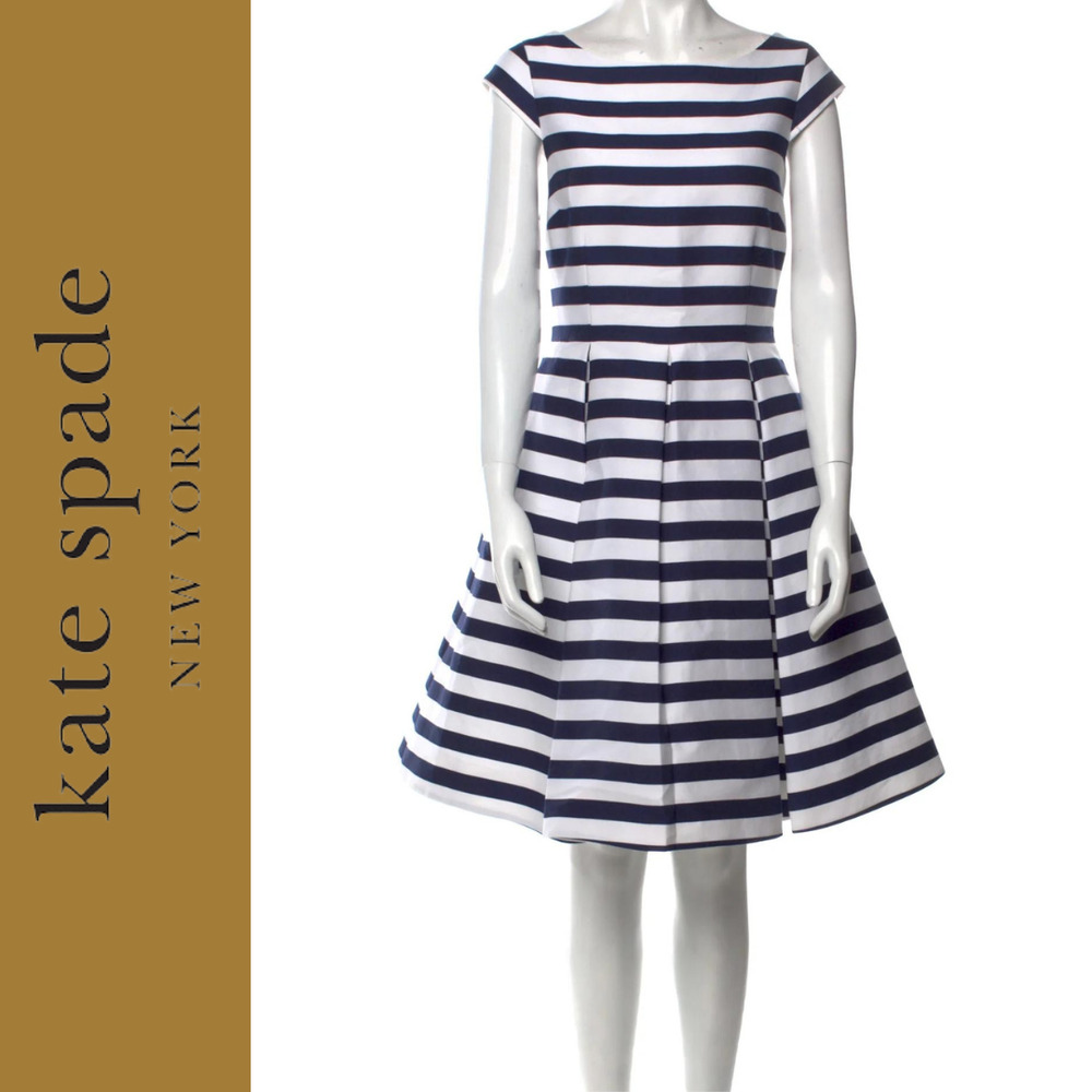 Kate Spade Blue stripe dress